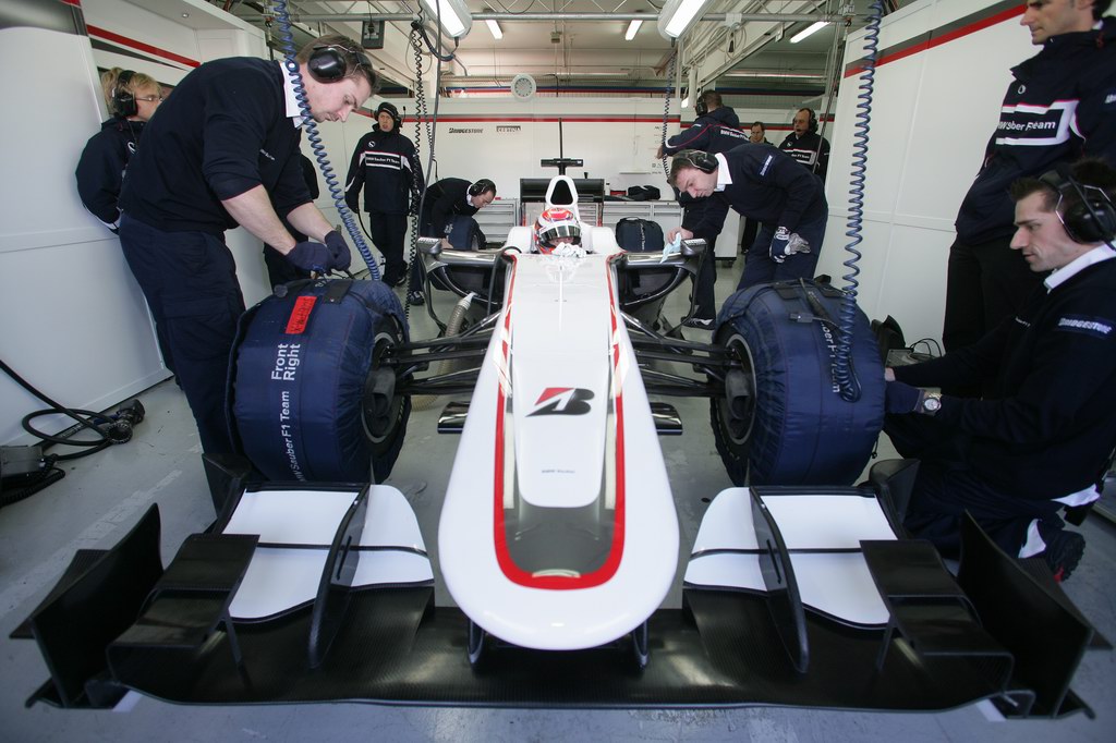 Test Valencia primi km, Kamui Kobayashi im BMW Sauber C29